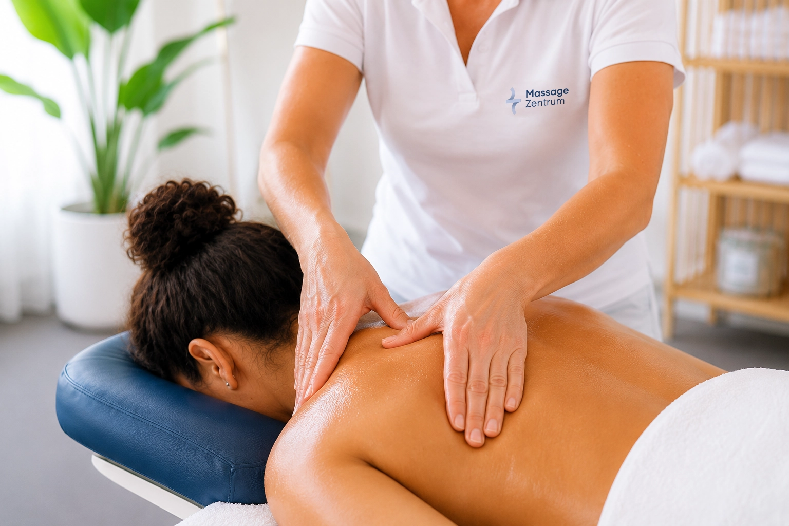 Klassische Rücken- und Nackenmassage im Massage Zentrum Glattbrugg zur Lockerung und Entspannung